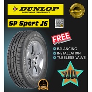 DUNLOP SP SPORT J6 185/65R15 NEW TYRE TIRES TAYAR BARU MURAH RIM 15 LIVINA ALMERA ONLINE FREE INSTALLATION BATU PAHAT BP