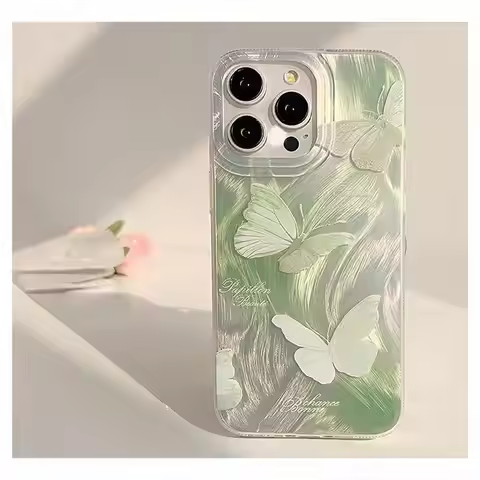 Butterfly Laser Silver Phone Case For OPPO Realme C55 C65 13 12 11 6 7 Pro Plus 8 7 11 5G 8i 7i 10 C