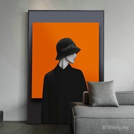 Paint Vertical Floor Background Wall Living Room Designer Decorative Painting Character Sofa Entranc