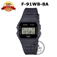 !!ประกัน1ปีและกล่อง CMG!! CASIO รุ่น F91WB นาฬิกาผู้ชาย นาฬิกาผู้หญิง สายเรซิ่น F91 F-91 F-91WB F-91