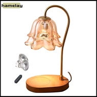 Aromatherapy Lamp Candle Lamp Candle Warmer Lamp with Wooden Base Adjustable Brightness Timer Scente