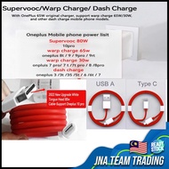 Oneplus 10 Pro 9 9R Nord N10 CE 5G 8 Pro Warp Charge Dash 1M USB 3.1 Type C Quick Fast Charger Cable