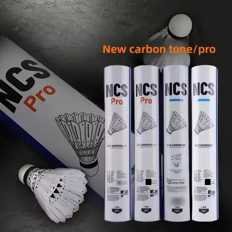 Origina 12pcs/ tube NCS/NCS Pro Durable Flight Stability NCS PRO Artificial Badminton shuttlecocks
