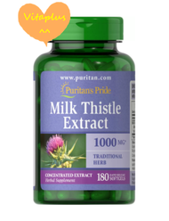 Puritan’s Pride Milk Thistle  1000 mg (Silymarin)/ 180 Softgels