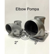Elbow WP20 WP30 Pump Head SNB50 SNB80 Knee Swan Iron Water Outlet Pump GX 2" 3 dim