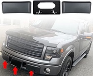 GXYWADY Front Bumper Guards Pads(Left + Right) & License Plate Frame Bracket Replacement for F-150 2