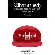 G-DRAGON 2025 WORLD TOUR UBERMENSCH CAP (BURGUNDY)