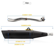 ∎ ❄ ▬ ◑ ▷ Apido Muffler Pipe 1set V4 For Wave100/110/125 1 Set Honda Click 125i Motorcycle Accessor