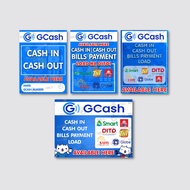 GCash Cash In Cash Out and Load Tindahan Business Tarpaulin Signage