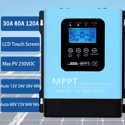 230VDC 48V 60V 72V 84V 96V MPPT Solar Charge Controller Ship From EU warehouse 30A 60A 80A PV Solar 