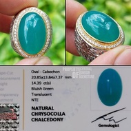 Cincin Bacan Doko Gulau Asli Kristal NTE Batu Akik Asli Ring Perak