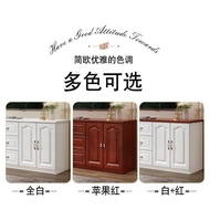 Solid Wood TV Cabinet Modern Simple Small Living Room New High Cabinet TV Stand Locker Bedroom Combination Wall Cabinet