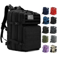 25L/45L Military Tactical Backpack Outdoor Train Gym Bag Hik Camp Travel Rucksack 3D Trekk Molle Kna