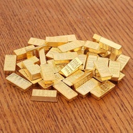 100pcs Emas Antam Palsu Miniatur Emas Antam Replika Fake Gold Bar Batangan Mainan Pirate