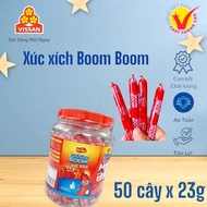 Xúc xích tiệt trùng Boom hũ Vissan ( 50cây x 23g )
