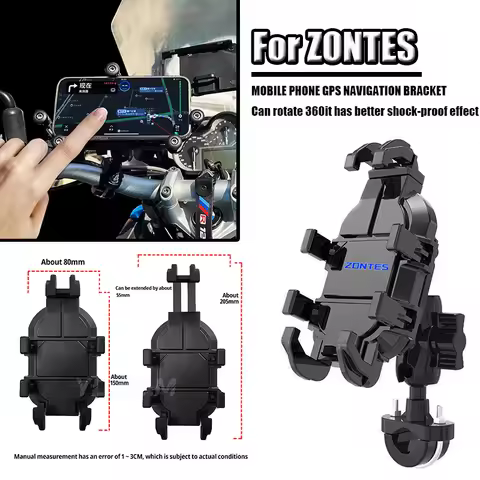 For Zontes G1 125 ZT125 G1 ZT 125 U ZT 310R 310X ZT310R 310M 2025 Motorcycle Mobile Phone Holder GPS