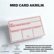 MRD CARD / STOCK CARD / STOCK CARD OPNAME ACRYLIC UV PRINTING PERMANENT