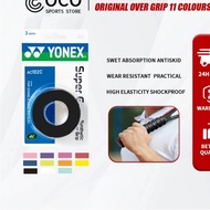 Yonex AC102C Super Grap (3 Grips) Badminton Grip Original Over Grip 11 Colours Super Grap Syntheti