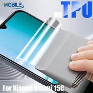 [AUTO&3C]Compatible For Redmi 15C Soft TPU Screen Protectors, Flexible HD Hydrogel Films, Full Cover
