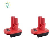 【hzswankgd3.sg】2X DM20M12 Battery Adapter for  20V for  18V  Battery Convert to for  12V M12 Cordles