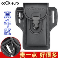 beg pinggang lelaki bag lelaki Strong Cowhide Mobile Phone Waist Bag Men Multifunctional Constructio