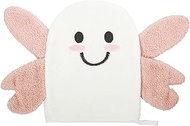 C.R. Gibson BMIT-24246 Cute Butterfly 100% Cotton Gender Neutral Baby Wash Cloth Bath Mitt, 6.625" W