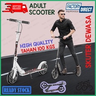 Kids Adult Teen Foldable Scooter Adjustable Height Big Wheel Scooter ( 2 Wheel Scooter )