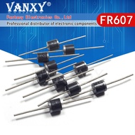 20PCS FR607 6A 1000V R-6 FR605 FR604 FR603 FR602 FR601 FR608 Fast Recovery Diodes electronic compone