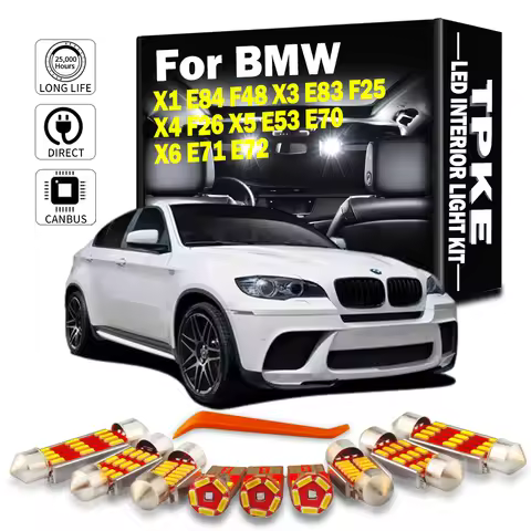 TPKE Canbus No Error Car Lighting For BMW X1 E84 F48 X3 E83 F25 X4 F26 X5 E53 E70 X6 E71 E72 Vehicle