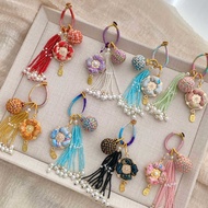 Intangible Cultural Heritage: Song Brocade "Youqiu Biying" Fragrant Flower Tassel Pendant - New Chin