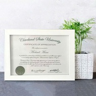 Luxury wooden Certificate frame, A4 A5 size frame photo frame