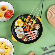 [UNIK88] Bbq Grill Non-Stick Electric Pan 22cm Grill Pan