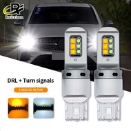 ไฟรถบัส LED 1156 P21W BA15S PY21W BAU15S 3156 7440 W21W T20รถ DRL สัญญาณเลี้ยวแบบ Dual 2ใน1 Switchba