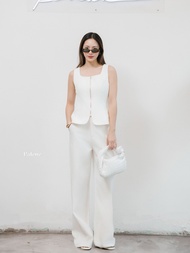 Palene - Zipline set เซทเสื้อแขนกุดดีไซน์ซิปด้านหน้า #6632