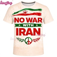 READY STOCK SOLIDARITY WITH IRAN T-SHIRT IRAN TEE PRAY FOR IRAN BAJU JERSEY Polyester Made of polyes