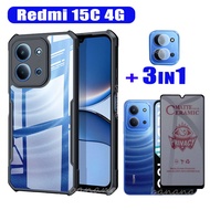Redmi 15C Shockproof Phone Case Redmi 15 C Redmi 14C Redmi A5 A4 A3 Anti-peeping Tempered Glass Scre