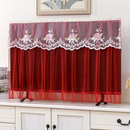 Household dust cover/TV cover 55 inch ultra-thin LCD display cover 32/43 inch lace fabric household 