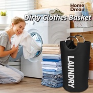 82L Foldable Laundry Basket with Handle Waterproof Dirty Clothes Storage Bag Ideal for Dorm