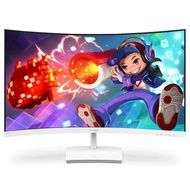 27 Inch Curved Screen 1500r 1920x1080p 1k 75hz 4ms Hdmi+vga+audio Output Desktop Monitor Display Lcd