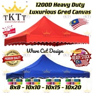 TKTT 1200D Thick Luxurious Gred Canvas Canopy Tent Top Canvas Replacement Kain Kanopi Khemah Tebal Serbaguna