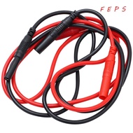FEPS 1/2pcs Male-to-Female Banana Plug, 4mm Silicone Meter Test Lead Extension, Red&black CATII 1000