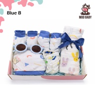 Moo Baby Newborn Baby Clothing Box Gift Barang Baby Newborn Girl Baby Cotton Box Hamper Baby Girl Ne