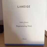 Laneige perfect renew面膜5塊