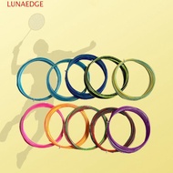 LUNAEDGE Colorful Rainbow Badminton String, Elastic Colorful Badminton Racket Strings, Ball Net Line