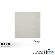 KKBS CURTAIN Dayni Curtain Fabric Cut by Meter - Beige (126")