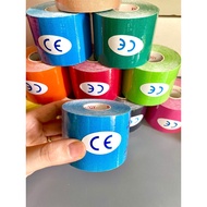 Combo of 5 Rolls of KINESIOLOGY Sports Muscle Tape with Red Letter Core Anti-Muscle Strain Waterproo