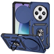 For Redmi 14C 4G Case Armor Shockproof Slide Lens Cover For Redmi14C Magnet Car Holder Ring Case For