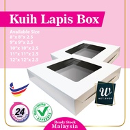 50/100pcs Cake Box Window Kuih Lapis Box/ Kotak Talam