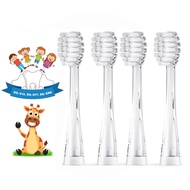 4 Pack Baby Kids Toothbrush Heads, Electric Toothbrush Replacement Heads Compatible with Dada-Tech D