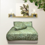 A30 2000TC 100% Tencel GREEN FLORAL Bedsheet Sets by LC Homes